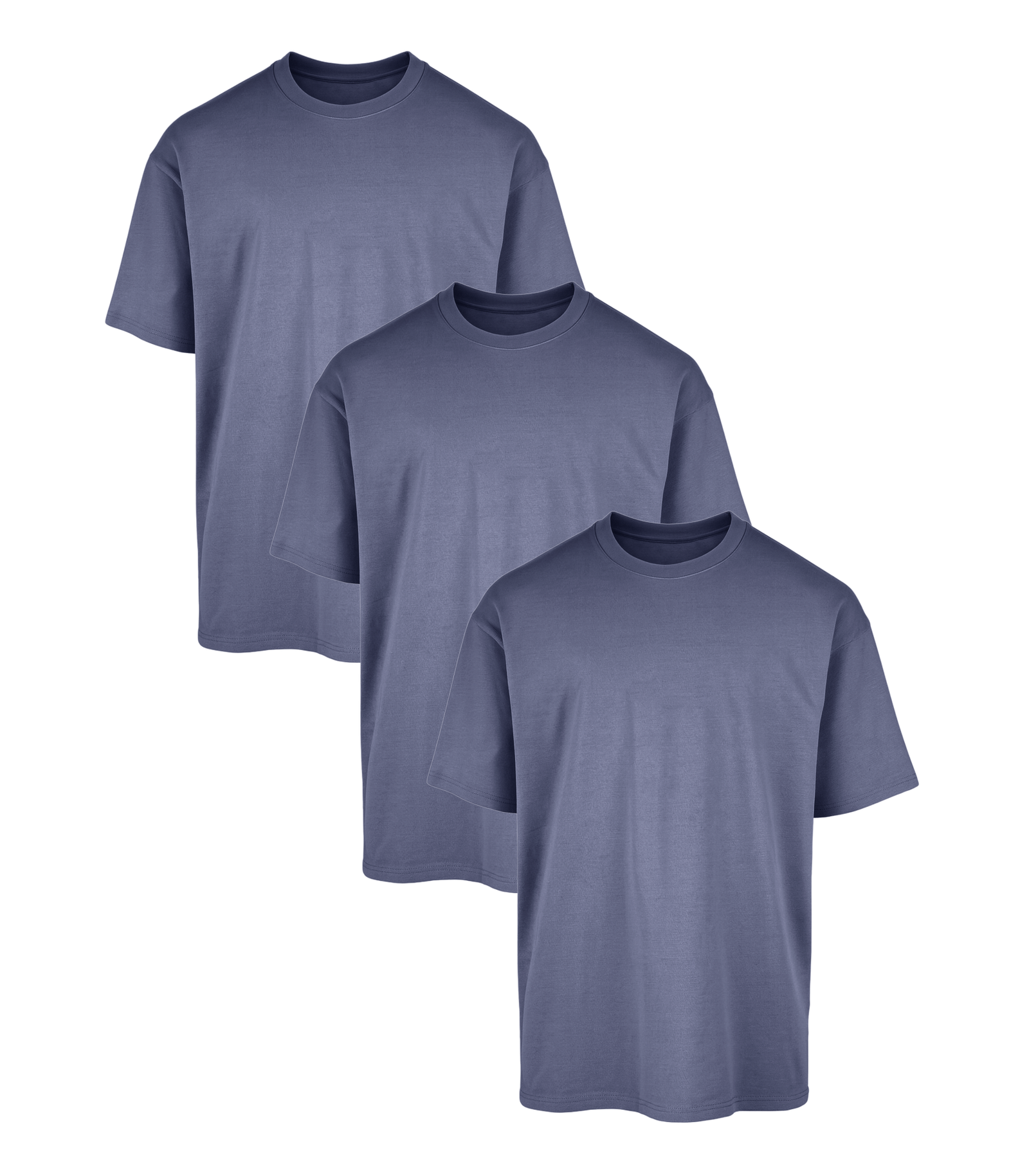All Blue Oversized Gym T-Shirt 3 Pack
