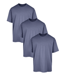All Blue Oversized Gym T-Shirt 3 Pack
