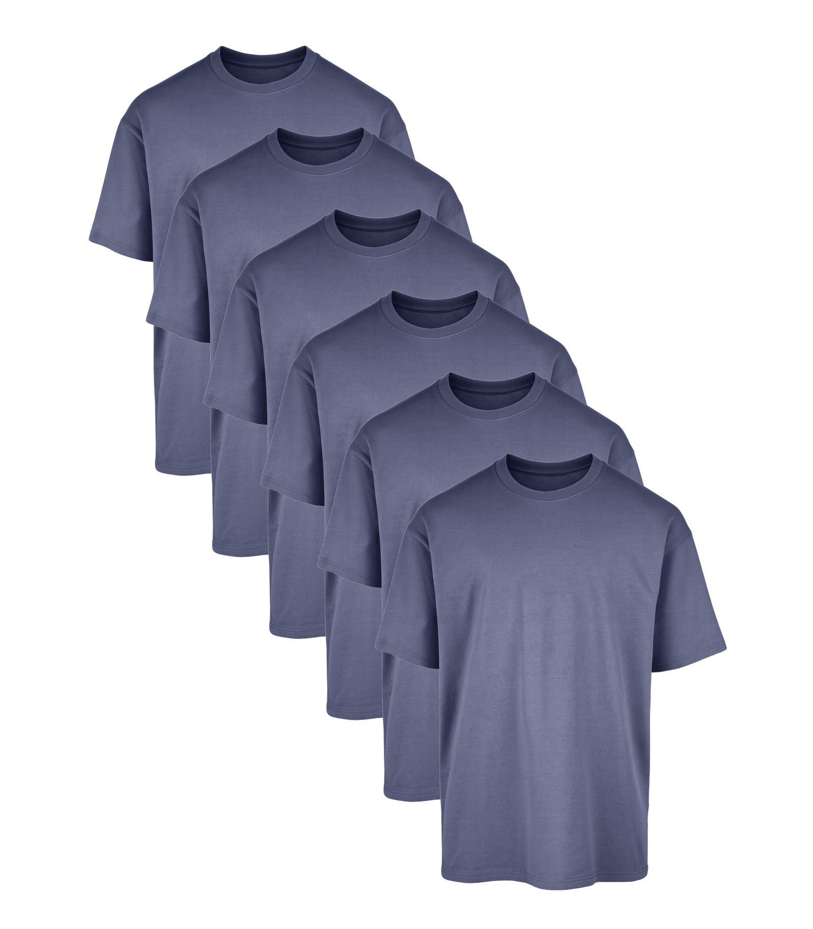 All Blue Oversized Gym T-Shirt 6 Pack