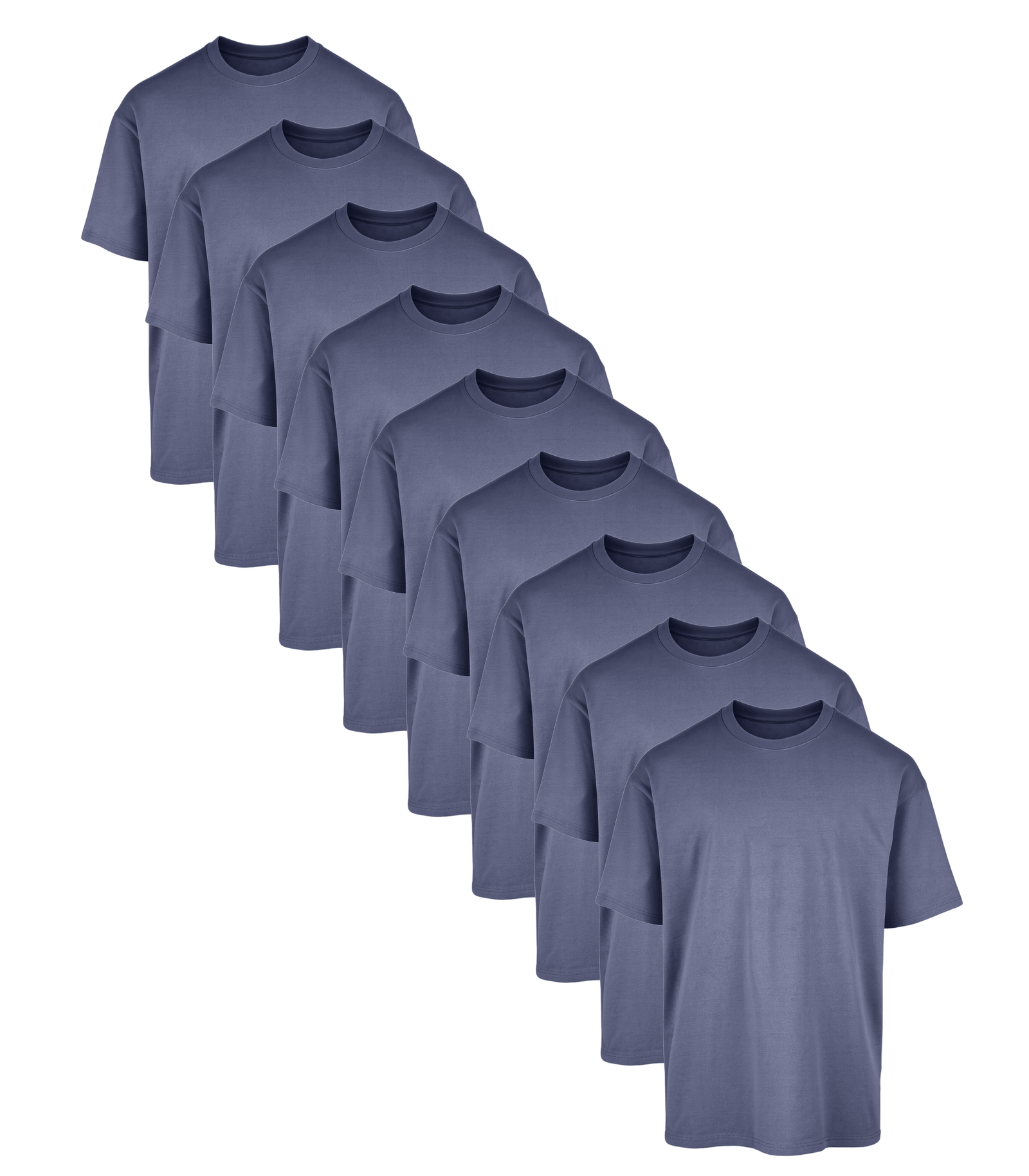 All Blue Oversized Gym T-Shirt 9 Pack