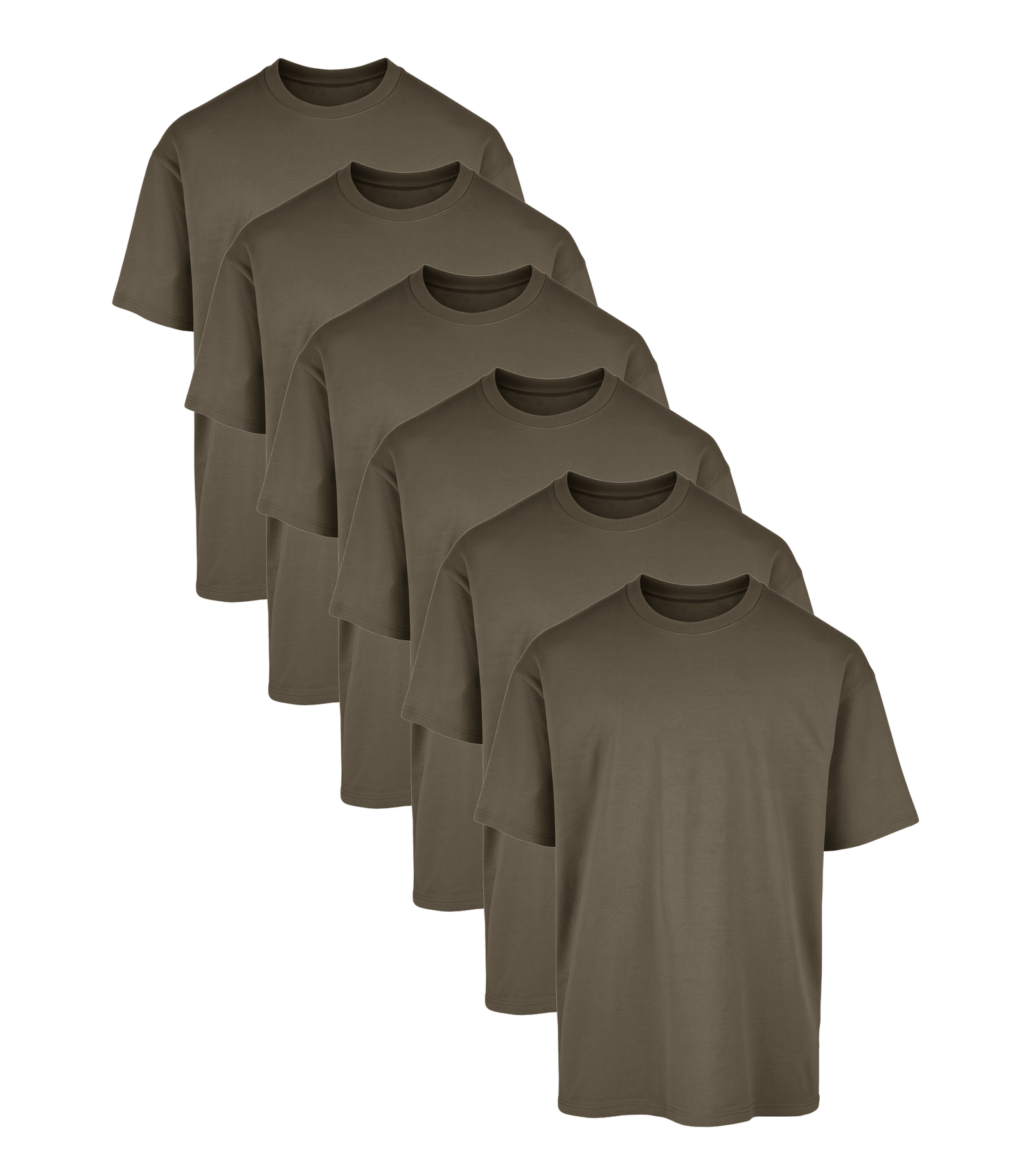 All Green Oversized Gym T-Shirt 6 Pack