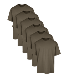 All Green Oversized Gym T-Shirt 6 Pack
