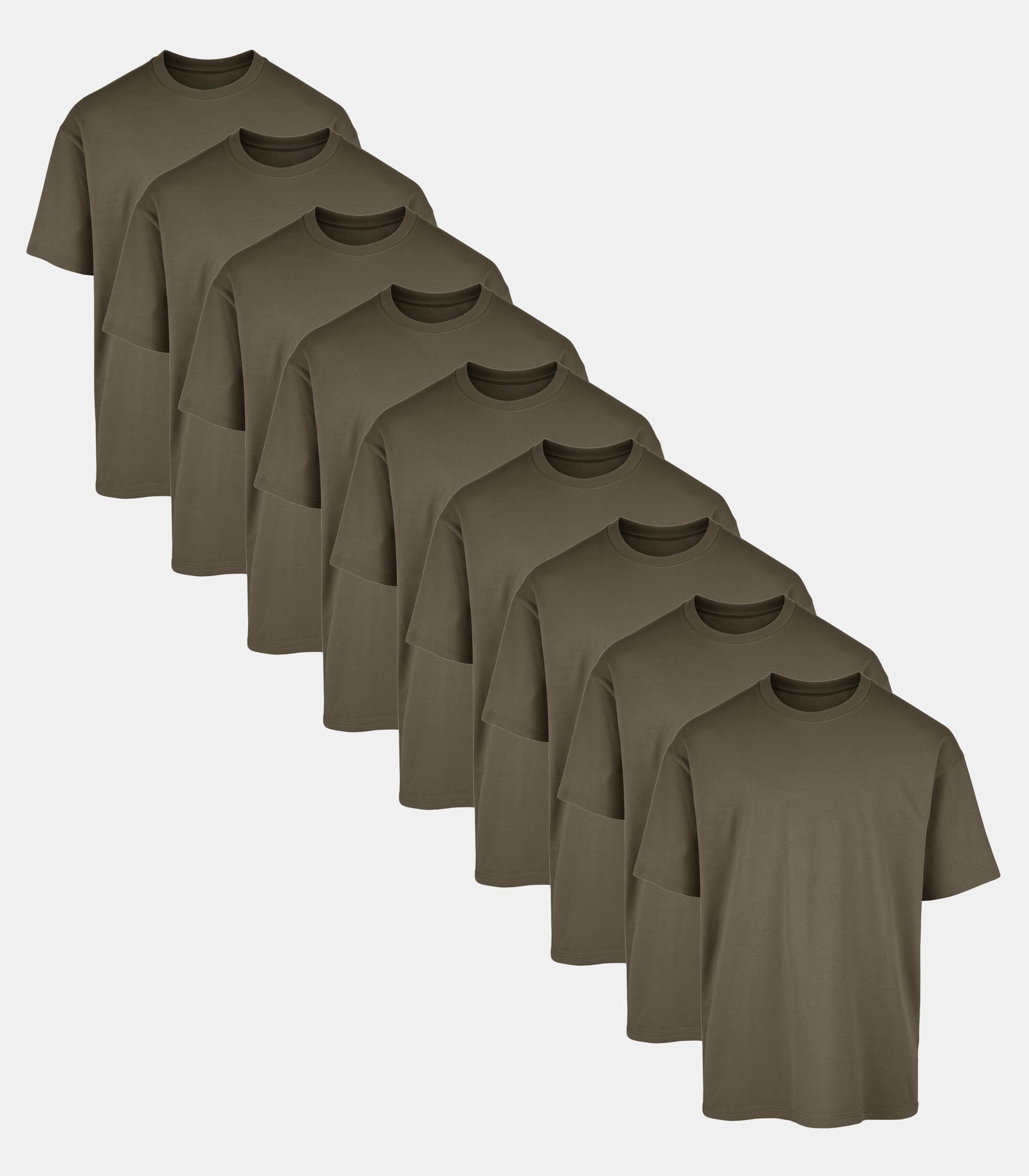 All Green Oversized Gym T-Shirt 9 Pack