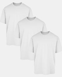 All White Oversized Tee 3 Pack