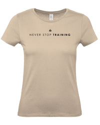 Never Stop Training - Women's Gym T-Shirt