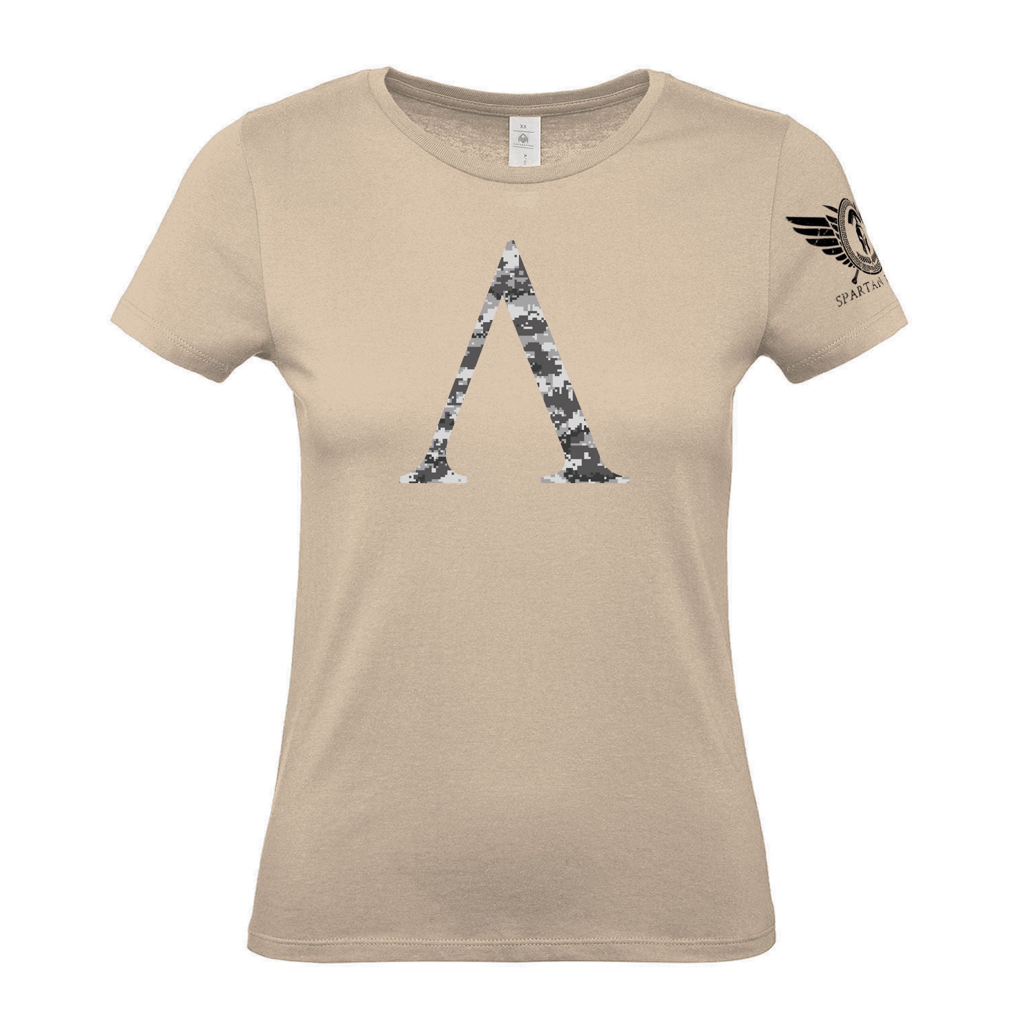 Spartan Forged Symbol Winter Camo - Women's Gym T-Shirt