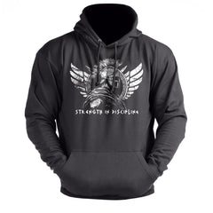 Spartan Forged Strength In Discipline - Gym Hoodie