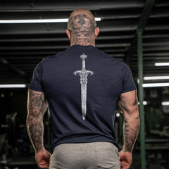 Spartan Forged Strength In Discipline Sword - Gym T-Shirt