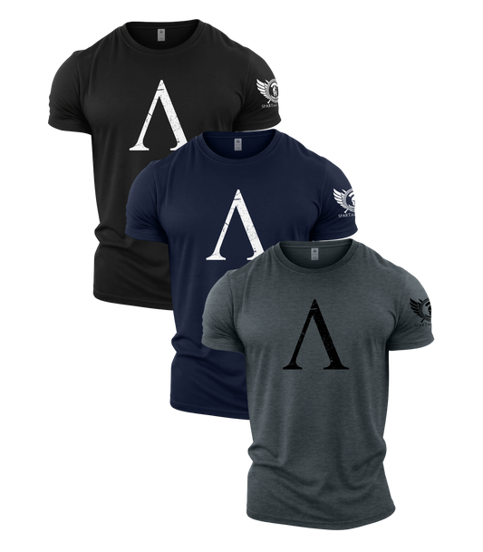 Spartan Symbol Gym T-Shirt 3 Pack