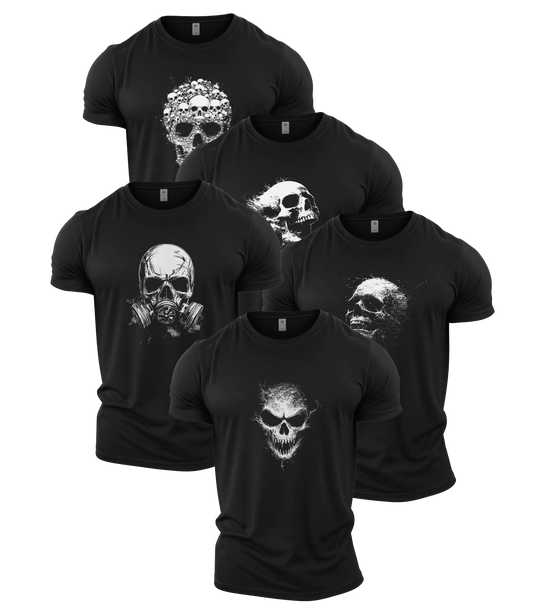 The Skull Collection - Gym T-Shirt 5 Pack