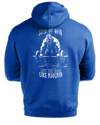 Sons Of Odin Lift The Iron Like Mjolnir - Gym Hoodie