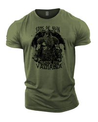 Sons Of Odin Training For Valhalla - Gym T-Shirt