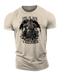 Sons Of Odin Training For Valhalla - Gym T-Shirt