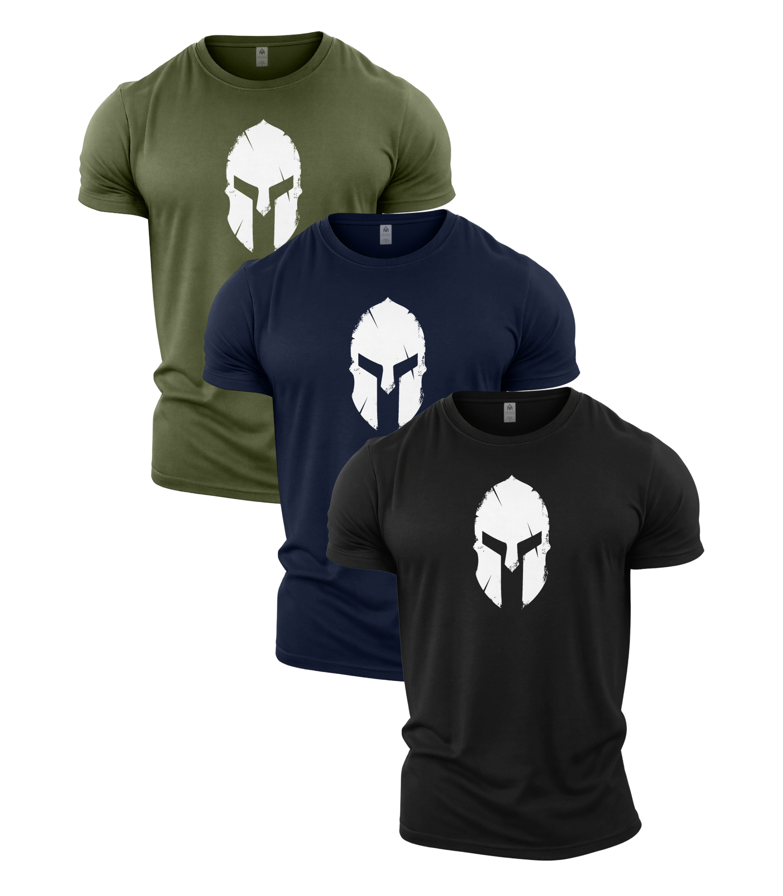 Spartan Helmet Gym T-Shirt 3 Pack