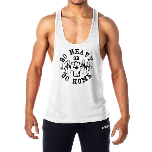 Go Heavy Or Go Home Mens Stringer Tank Top