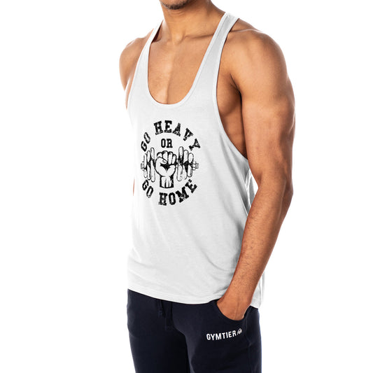 Go Heavy Or Go Home Mens Stringer Tank Top