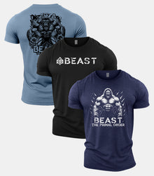 The Primal Order Beast Gym T-Shirt 3 Pack