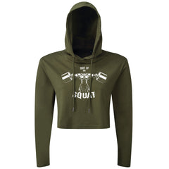 Shut Up And Squat - Cropped Hoodie