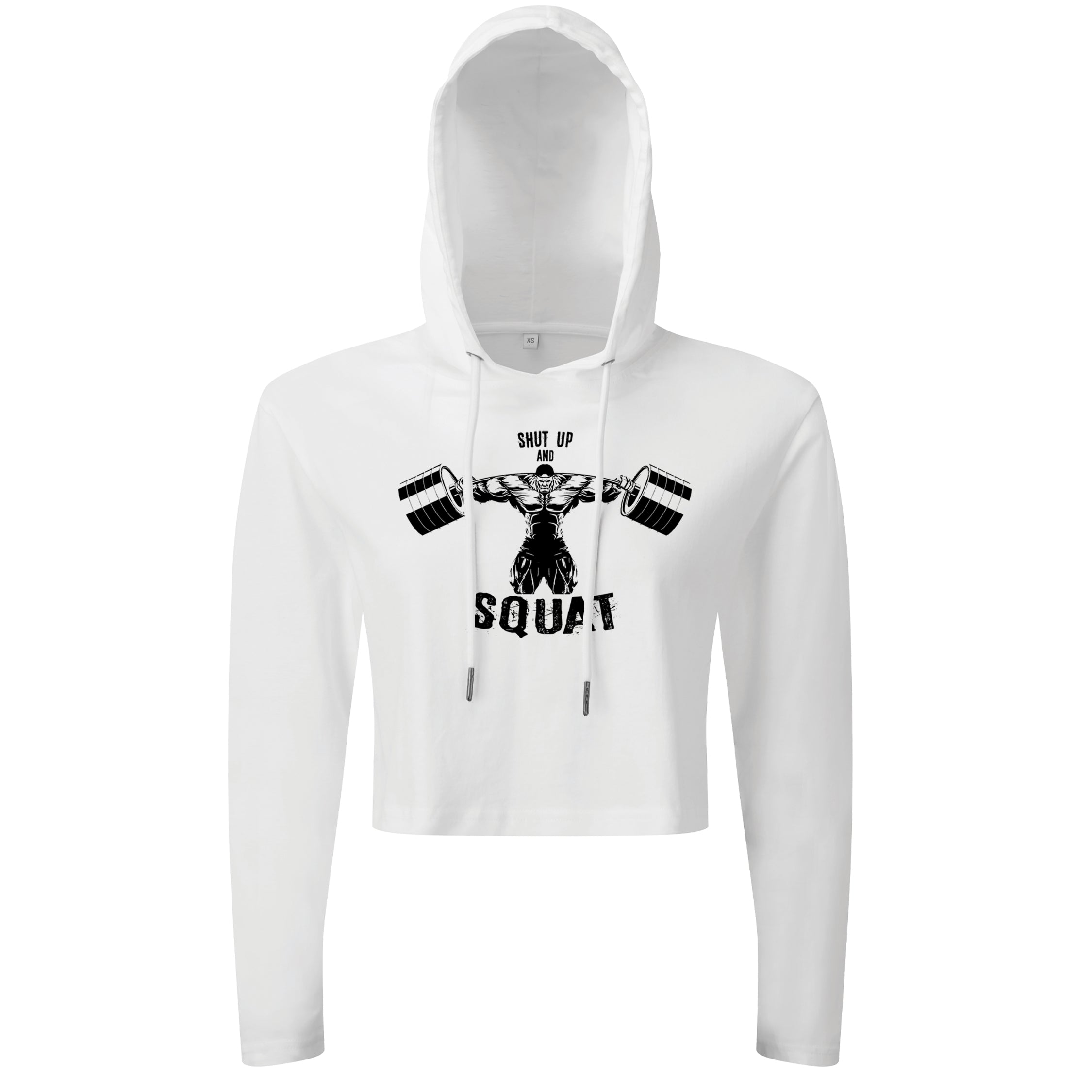 Shut Up And Squat - Cropped Hoodie
