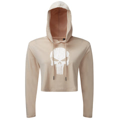 Skull - Cropped Hoodie