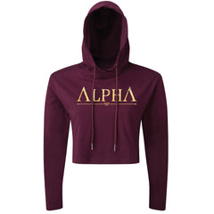 ALPHA Gold - Spartan Forged - Cropped Hoodie