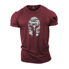 Spartan Helmet Winter Camo - Spartan Forged - Gym T-Shirt