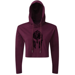 Spartan Helmet Hex Camo - Spartan Forged - Cropped Hoodie