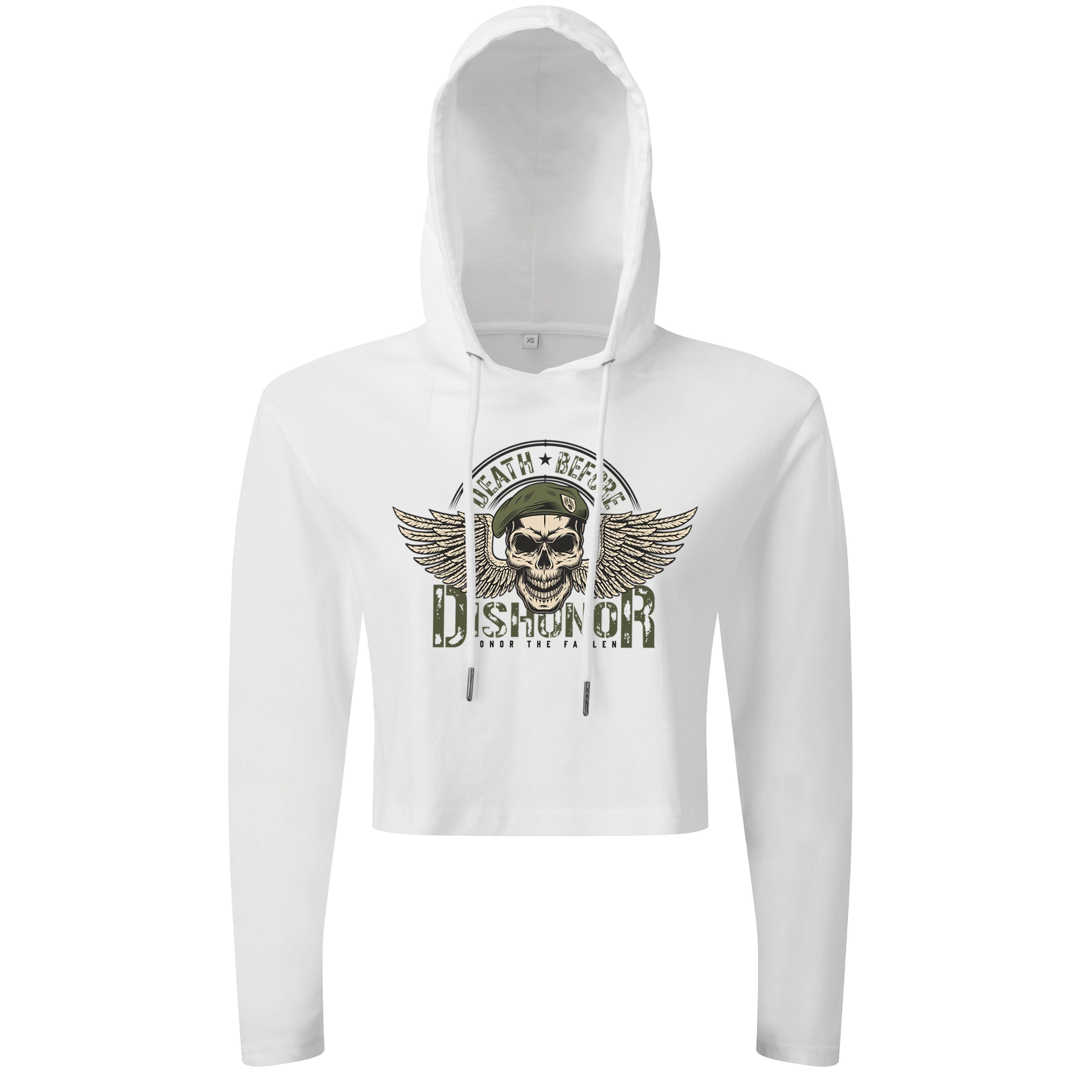 Death Before Dishonor - Cropped Hoodie