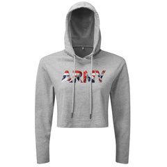 ARMY UK Flag - Cropped Hoodie