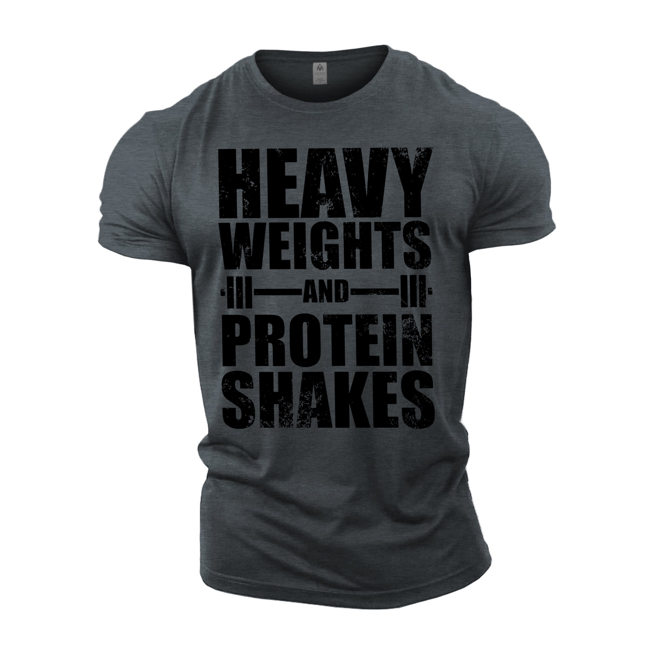 Heavy Weights and Protein Shakes, UK Bodybuilding T-Shirt Gym Workout  Training