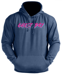Retro Chest Day - Gym Hoodie