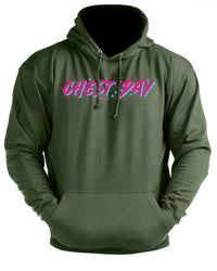 Retro Chest Day - Gym Hoodie