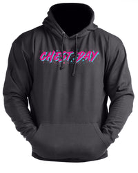 Retro Chest Day - Gym Hoodie