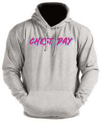 Retro Chest Day - Gym Hoodie
