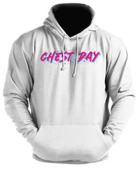 Retro Chest Day - Gym Hoodie