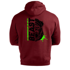 Strongman Beast Green - Gym Hoodie