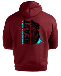 Strongman Beast Blue - Gym Hoodie
