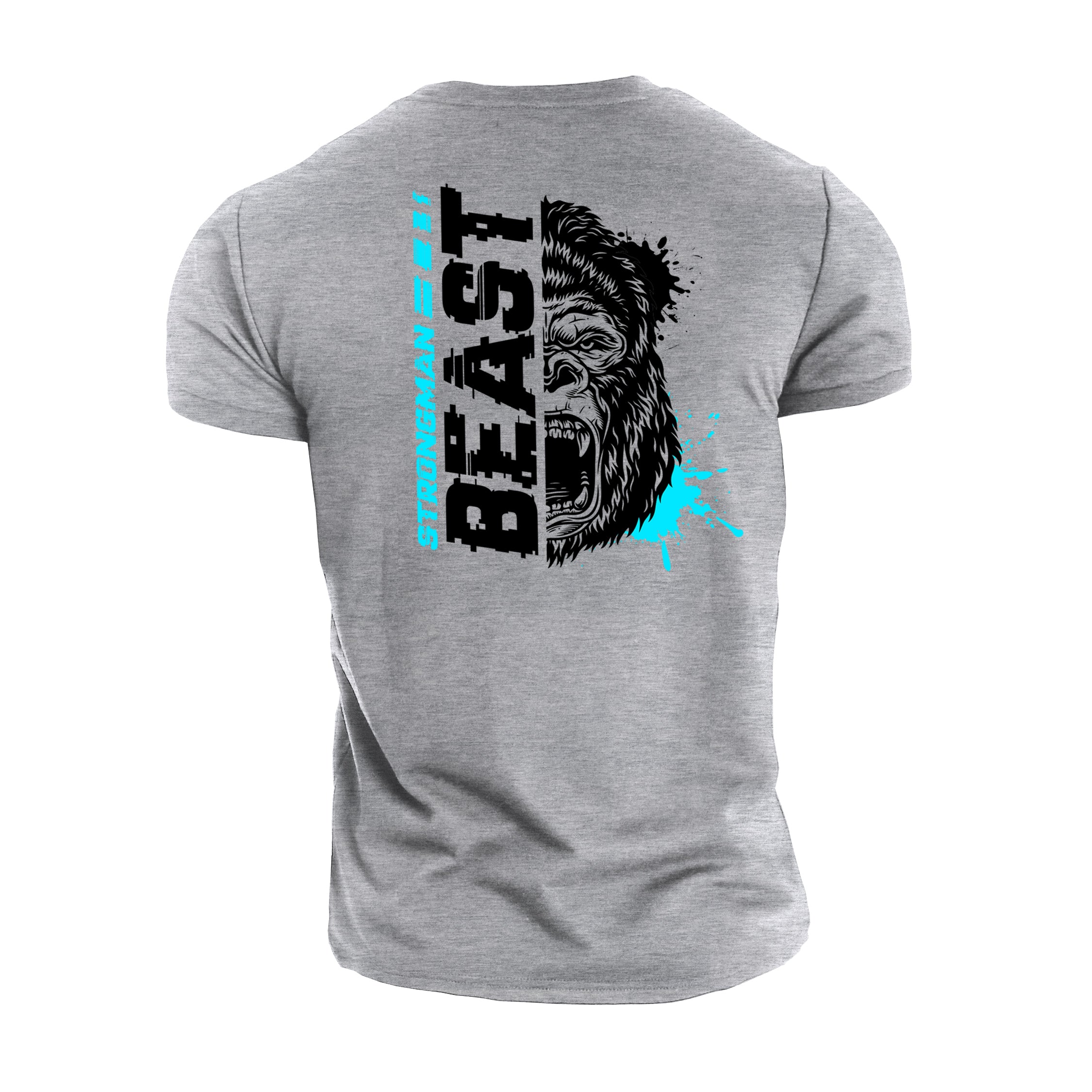 Strongman Beast Blue - Gym T-Shirt