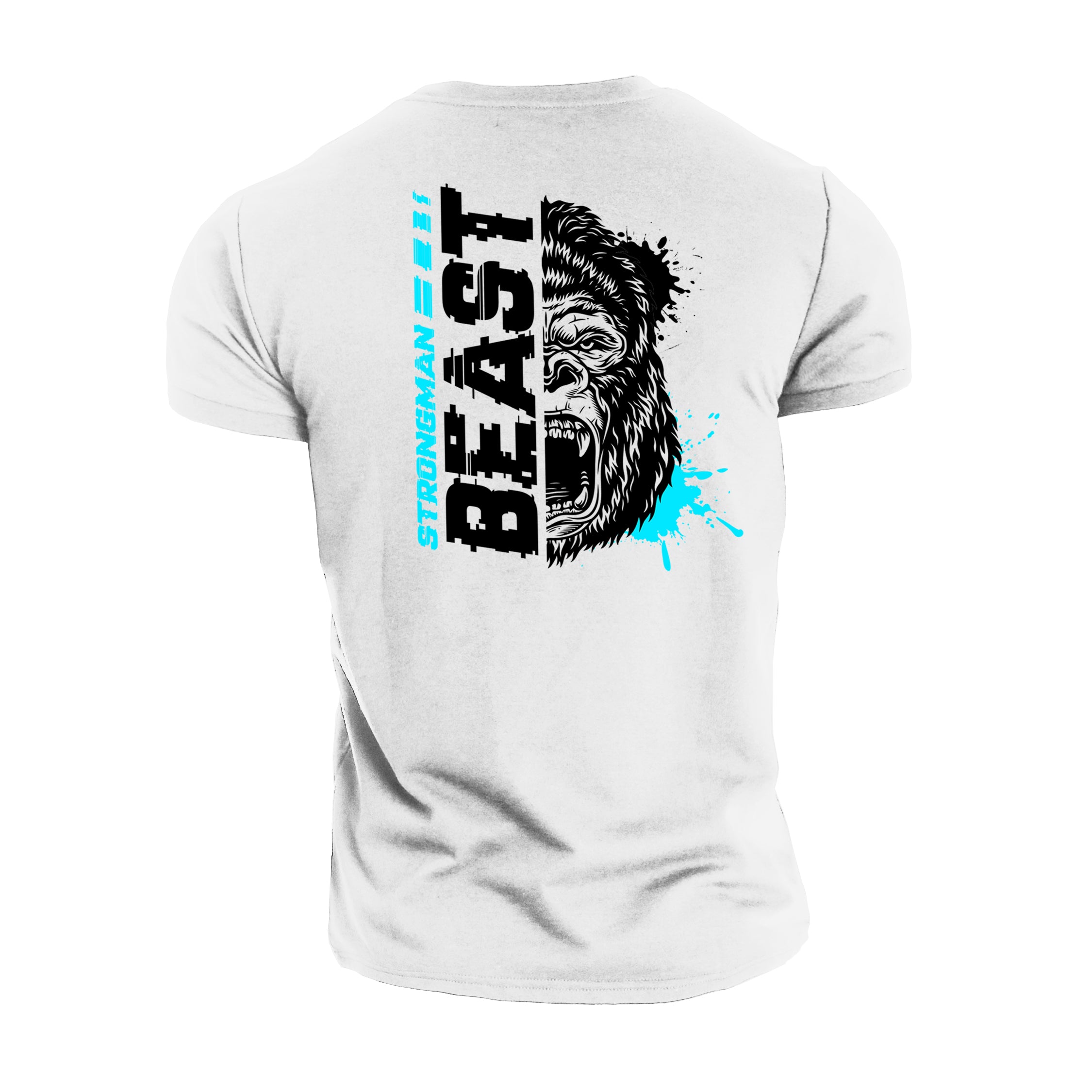 Strongman Beast Blue - Gym T-Shirt