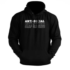 Gymtier Barbell Club - Anti-Social Chest - Gym Hoodie