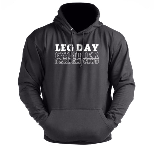 Gymtier Barbell Club - Leg Day - Gym Hoodie