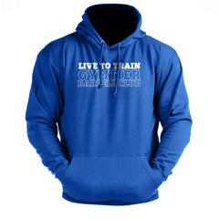 Gymtier Barbell Club - Live To Train Chest - Gym Hoodie