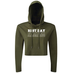 Gymtier Barbell Club - Rest Day - Cropped Hoodie