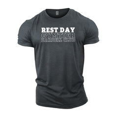 Gymtier Barbell Club - Rest Day - Gym T-Shirt