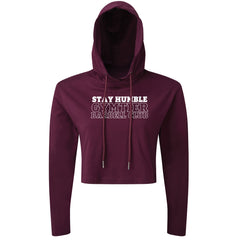 Gymtier Barbell Club - Stay Humble - Cropped Hoodie