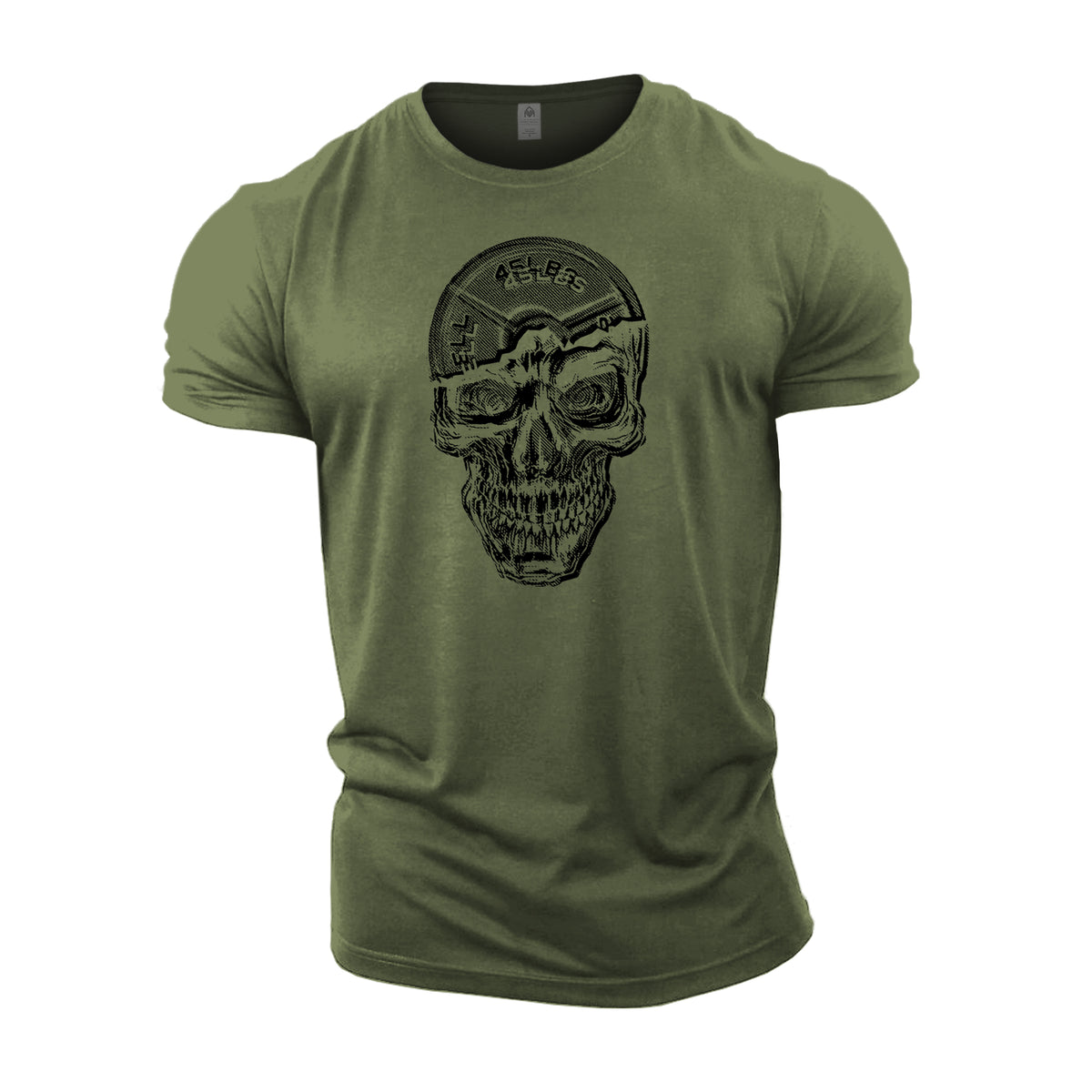 Barbell Skull - Halloween Gym T-Shirt