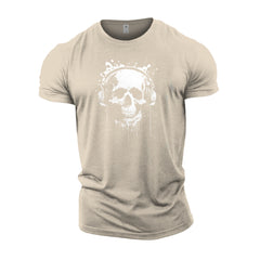 Skull Headphones - Gym T-Shirt