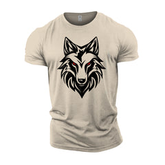 Untamed Wolf Red Eyes - Gym T-Shirt