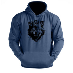 Untamed Wolf Black - Gym Hoodie