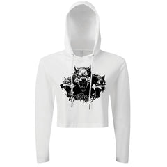 Untamed Wolf Pack - Cropped Hoodie